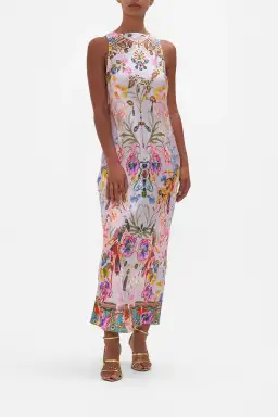 Natures Kaleidoscope Bias Slip With Draped Back for rent on The Volte - image 6