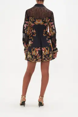 To Catch A Spider Shift Shirt Dress for rent on The Volte - image 5