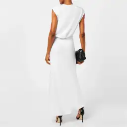 Triquetra Muscle Tank dress white for rent on The Volte - image 3