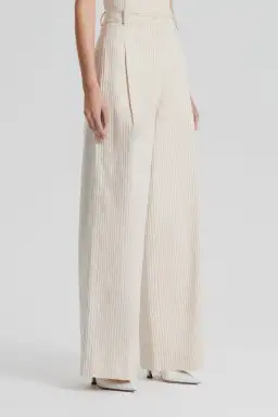 Striped Cotton Trouser Cream for rent on The Volte - image 3