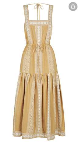 Shona Joy Leela square neck midi dress Size 8 for rent on The Volte - image 2