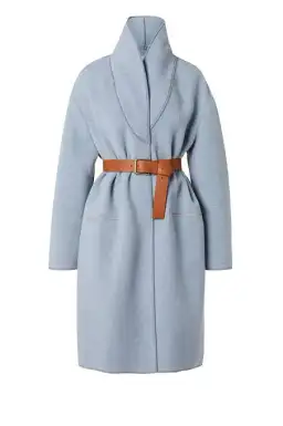 Blue Double Collar Wool Coat for rent on The Volte - image 1