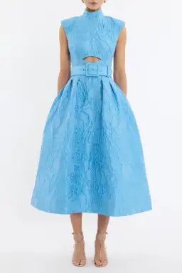 Rebecca Vallance Aegir Midi Dress; size 8  for rent on The Volte - image 2