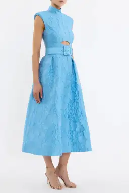 Rebecca Vallance Aegir Midi Dress; size 8  for rent on The Volte - image 3