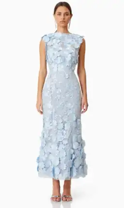 Elliatt Light Blue Selene Cocktail Midi Dress for rent on The Volte - image 1