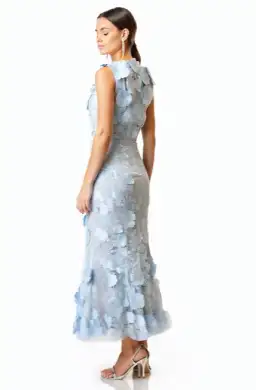 Elliatt Light Blue Selene Cocktail Midi Dress for rent on The Volte - image 4