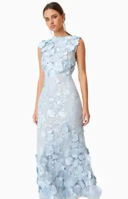 Elliatt Light Blue Selene Cocktail Midi Dress for rent on The Volte - image 5