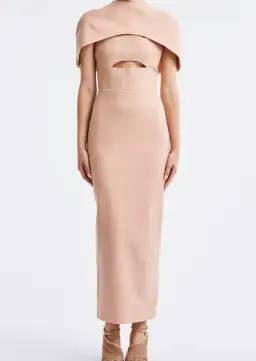 Mietta Dress Peach Beige for rent on The Volte - image 1
