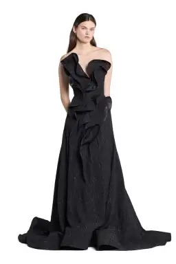 Iron Works Gown Black Luminous for rent on The Volte - image 1