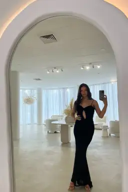 Marl Maxi Dress Black for rent on The Volte - image 2