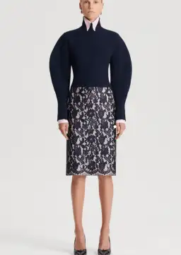 Navy Pink French Lace Set for rent on The Volte - image 1