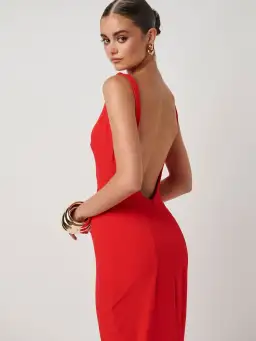 Effie Kats Red Verona Gown for rent on The Volte - image 3