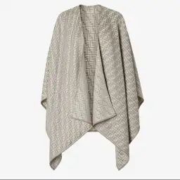 Poncho Grey Wool and Silk for rent on The Volte - image 1
