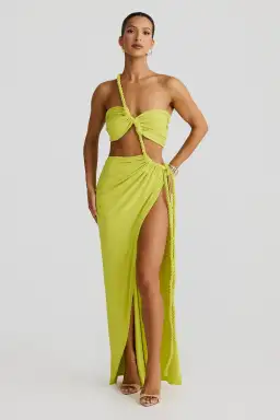 Zamara Chartreuse dress for rent on The Volte - image 3