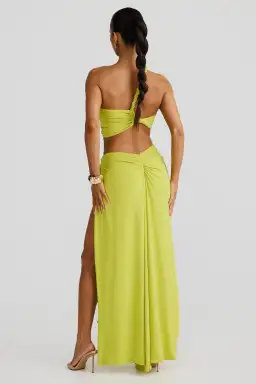 Zamara Chartreuse dress for rent on The Volte - image 2
