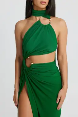 Zahra Emerald Dress for rent on The Volte - image 2