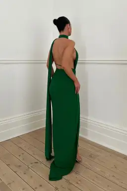 Zahra Emerald Dress for rent on The Volte - image 3