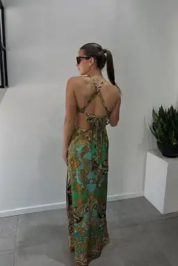 Alemais Clemenza Cut Out Midi Dress size 10  for rent on The Volte - image 4