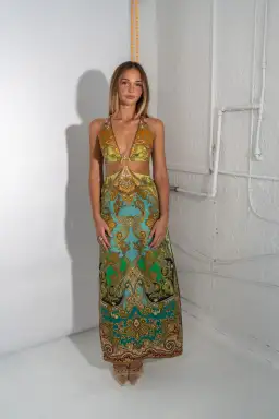 Alemais Clemenza Cut Out Midi Dress size 10  for rent on The Volte - image 1