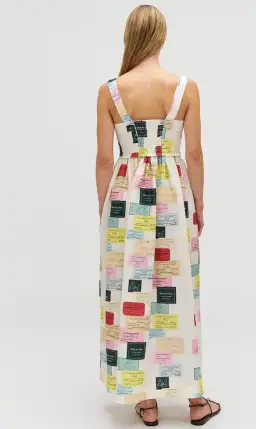 Oroton Invitation Print Sun Dress Sz z8 for rent on The Volte - image 4