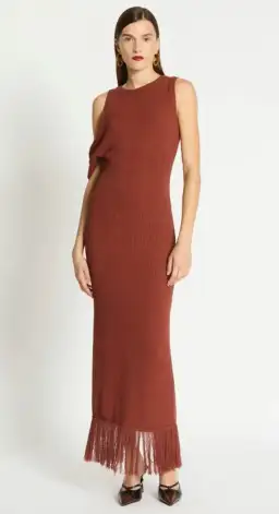 Sass & Bide Vega Fringe Trim Knit Dress Size M for rent on The Volte - image 2