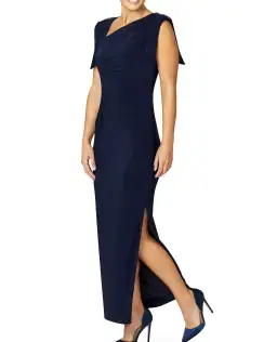 Anthea Crawford HEBE SAPPHIRE JERSEY GOWN for rent on The Volte - image 2