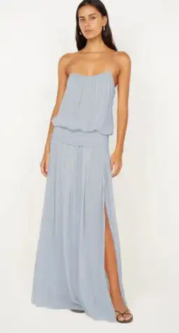 Bec and Bridge Camille Blouson Dress in Cloud Blue Size 6 for rent on The Volte - image 1