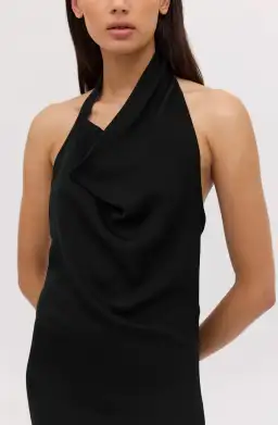 Bianca Spender Black Satin Sync Dress for rent on The Volte - image 2