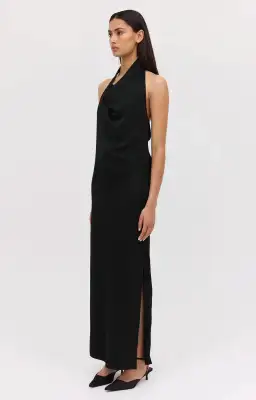 Bianca Spender Black Satin Sync Dress for rent on The Volte - image 4