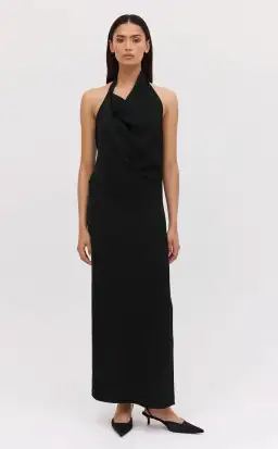 Bianca Spender Black Satin Sync Dress for rent on The Volte - image 3