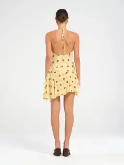 Benni Harlow Halter Mini / Yellow Polka / Size 6 for rent on The Volte - image 3