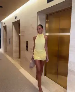 Benni Maisie Mini Dress / Yellow / Size 12 for rent on The Volte - image 1