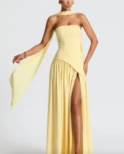 Maliyah Maxi Dress Lemon for rent on The Volte - image 2