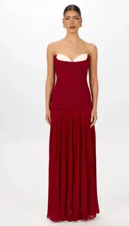 Jefre sei/She is Olla Nicolette Maxi in Raspberry Sz XS for rent on The Volte - image 1