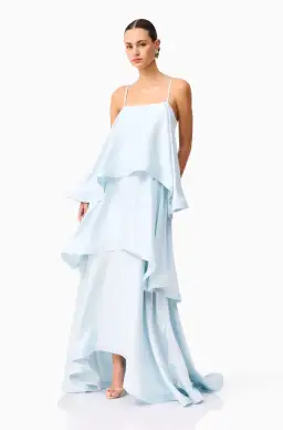 Elliatt Tilly Tiered Maxi Dress in Blue Size S / AU 8 for rent on The Volte - image 2