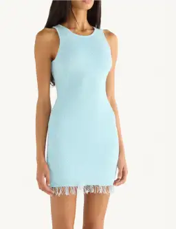Asta Resort Natalia Mini Dress - Baia Blue Sequin XS for rent on The Volte - image 1