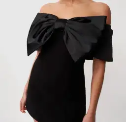 By Johnny Molly Bow Mini Dress for rent on The Volte - image 2