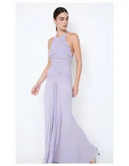 Bec & Bridge Delilah Halter Maxi Dress Wisteria Purple Size 8 for rent on The Volte - image 3