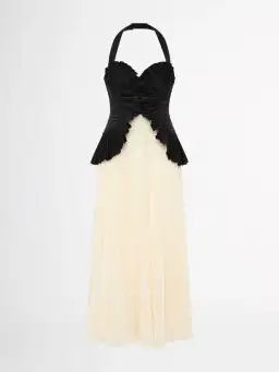 Sheike Soraya Midi Dress size 18 Black Cream  for rent on The Volte - image 4