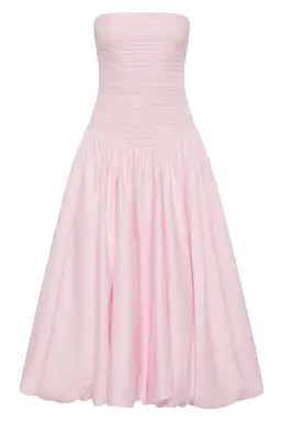 AJE Violette Bubble Midi Dress Pastel Pink Size 6 for rent on The Volte - image 7