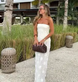 Bec and Bridge Amelie Strapless Maxi Dress in Size 6 / XS AU for rent on The Volte - image 1