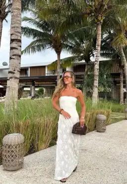 Bec and Bridge Amelie Strapless Maxi Dress in Size 6 / XS AU for rent on The Volte - image 6