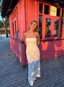 Bec and Bridge Amelie Strapless Maxi Dress in Size 6 / XS AU for rent on The Volte - image 4