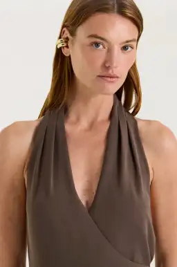 Henne Vida Dress Umber Size 4 for rent on The Volte - image 6