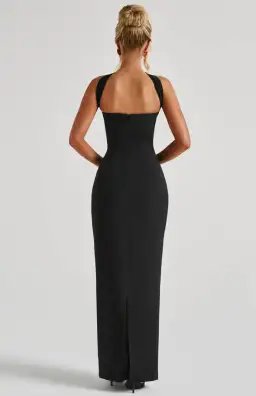 BABYBOO Yulia Maxi Dress - Black for rent on The Volte - image 2