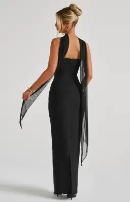 BABYBOO Yulia Maxi Dress - Black for rent on The Volte - image 3