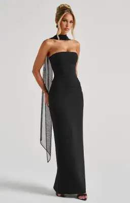 BABYBOO Yulia Maxi Dress - Black for rent on The Volte - image 4