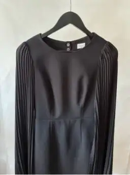 Sheike Black Pleated Sleeve Dress Size 8  for rent on The Volte - image 3