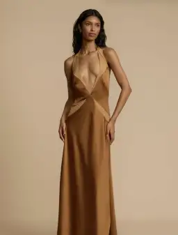 Arcina Ori, Devora Dress, Toffee, Size M / 10 for rent on The Volte - image 3