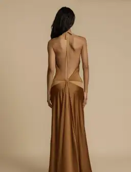 Arcina Ori, Devora Dress, Toffee, Size M / 10 for rent on The Volte - image 6